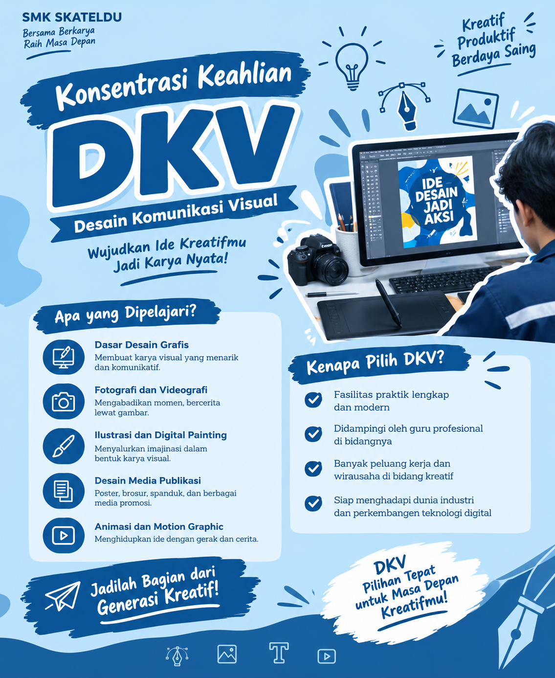 Mengenal DKV  "Wujudkan Kreativitas Menjadi Karya"